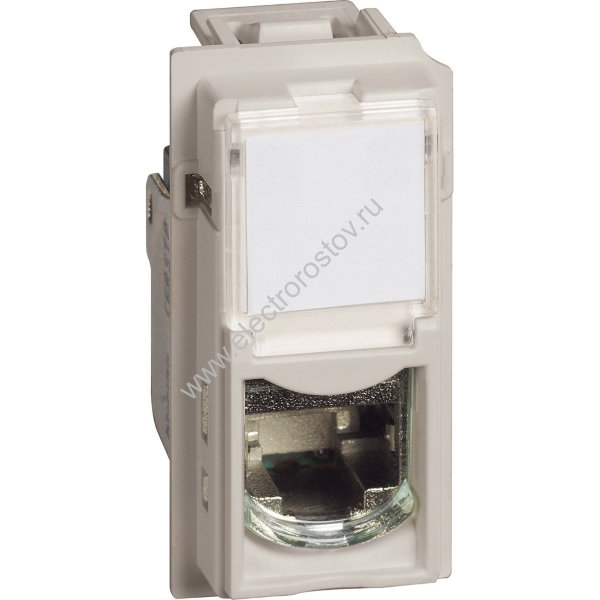 Living now Песочный Розетка компьютерная RJ45 cat6 UTP 1 мод Bticino