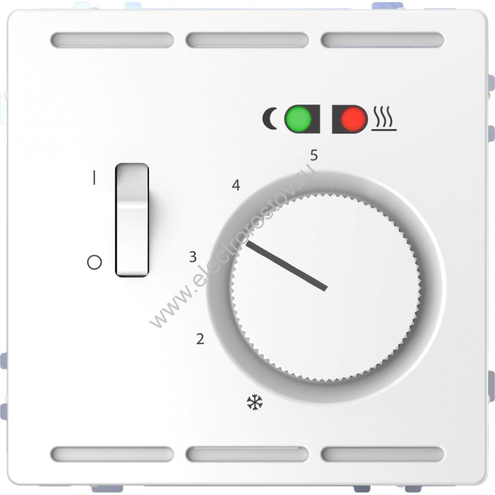 Schneider Electric Merten D-Life Белый Лотос Терморегулятор теплого пола с центральной платой с выкл