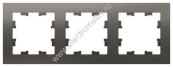 AtlasDesign Сталь Рамка 3-ая, универсальная Schneider Electric