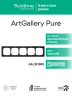Systeme Electric ArtGallery Pure Органическое стекло Черный Рамка 5-ая
