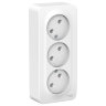 Blanca наруж Белый Розетка 3-ая б/з без шторок 16А, 250В, изолир. пластина Schneider Electric