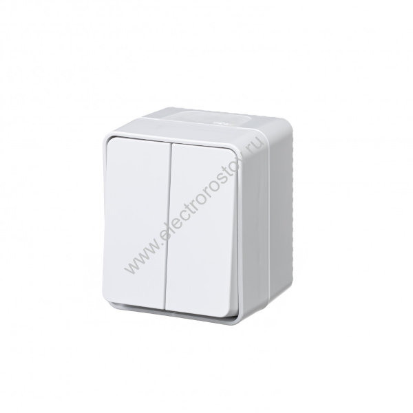 AtlasDesign Profi54 Белый Выключатель 2-клавишный IP54 Schneider Electric