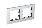 AtlasDesign Nature Металл серебро Рамка 2-ая Schneider Electric
