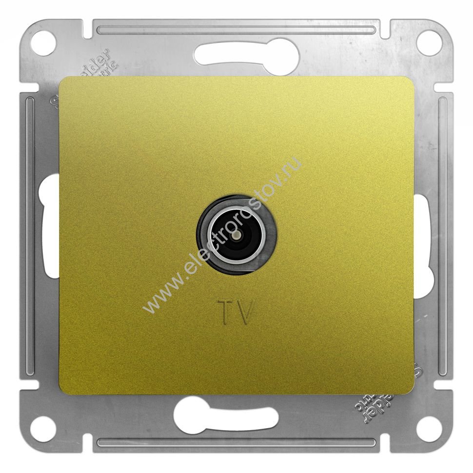 Systeme Electric Glossa Фисташковый Розетка TV механизм