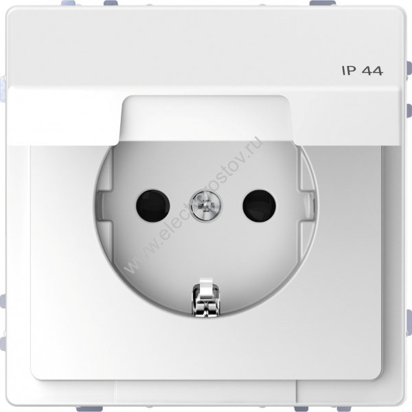 Schneider Electric Merten D-Life Белый Лотос Розетка 16А с/з и крышкой IP44