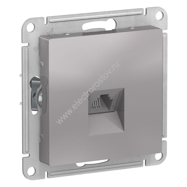 AtlasDesign Алюминий Розетка телефонная RJ11 Schneider Electric