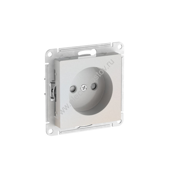 AtlasDesign Жемчуг Розетка 1-ая б/з со шторками с быстрозажим. клеммами Schneider Electric