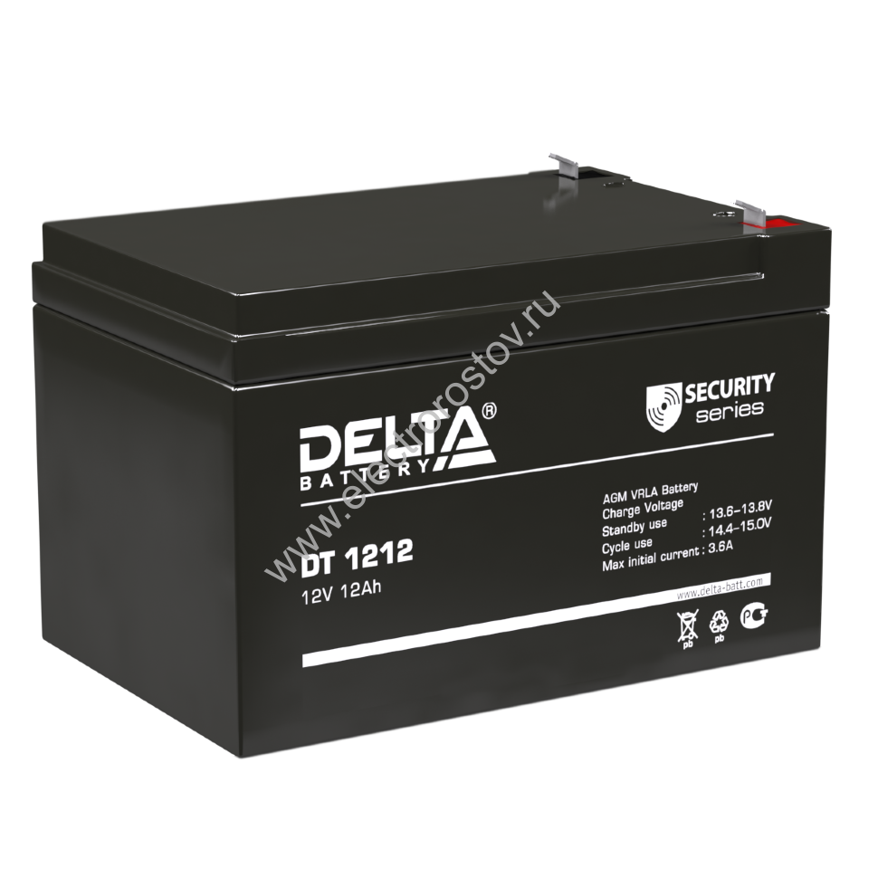 Аккумулятор 12В/12 А/ч DT DELTA
