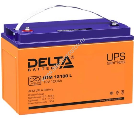 Аккумулятор DTM L 12В 100Ач Delta