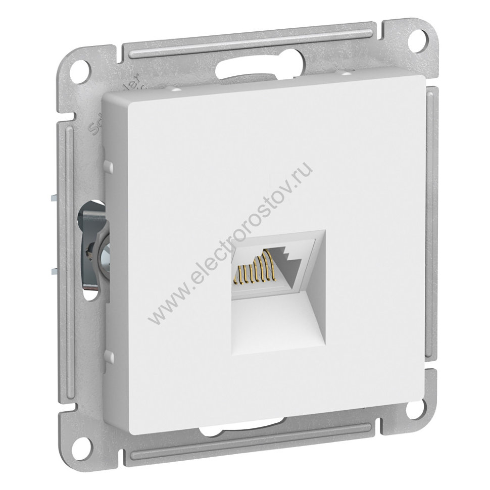 AtlasDesign Бел Розетка компьютерная 1-ая RJ45, кат. 6А Schneider Electric