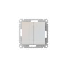 AtlasDesign Жемчуг Выключатель 2-клавишный c быстрозажим. клеммами Schneider Electric