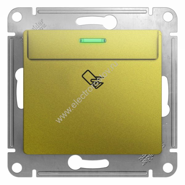 Systeme Electric Glossa Фисташковый Выключатель карточный
