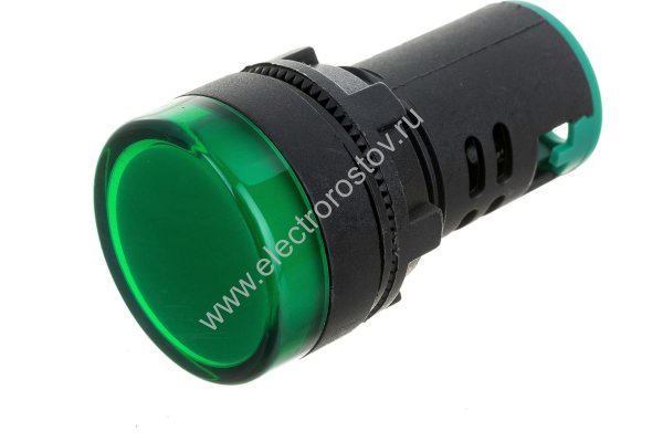 Лампа AD22DS(LED) матрица d22 мм зелёная 24В AC/DC TDM