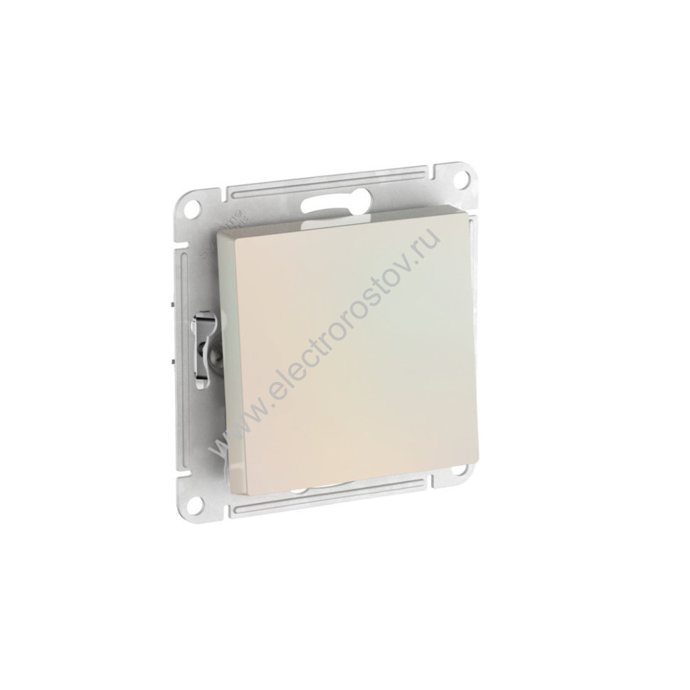 AtlasDesign Жемчуг Переключатель 1-клавишный c быстрозажим. клеммами Schneider Electric