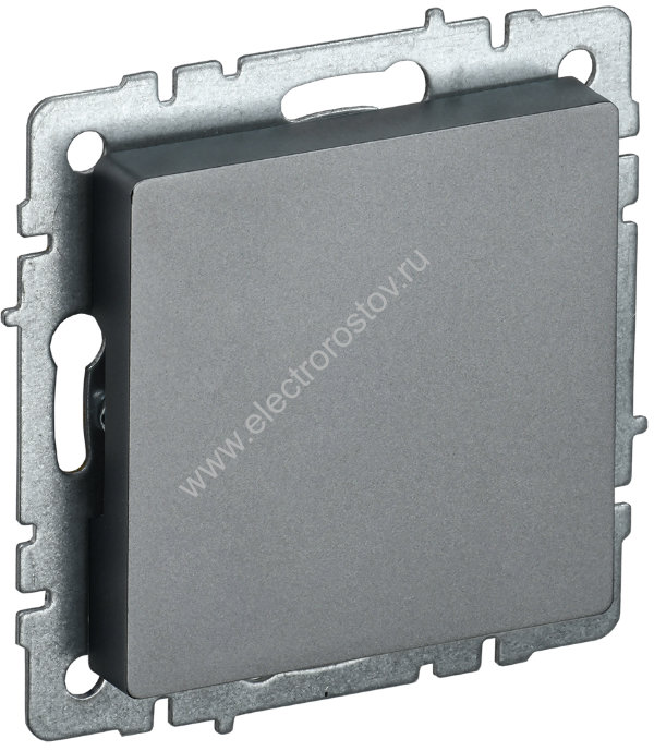 IEK BRITE BASE Сталь Заглушка c суппортом МЗ10-БрС