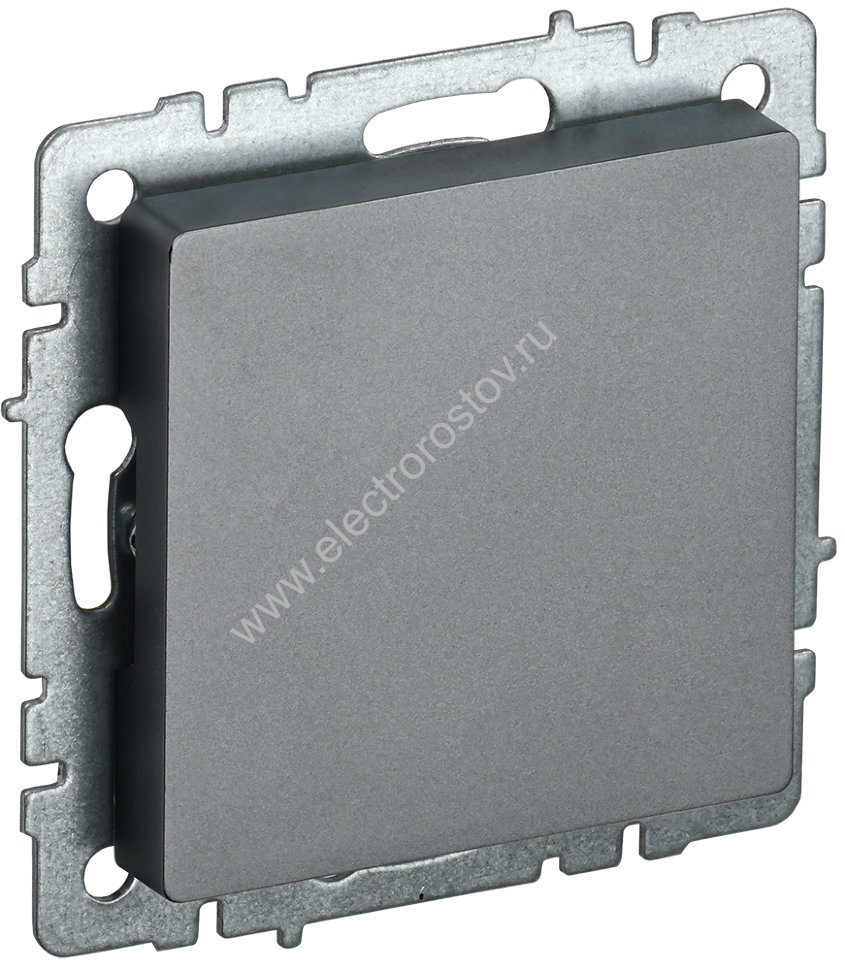IEK BRITE BASE Сталь Заглушка c суппортом МЗ10-БрС