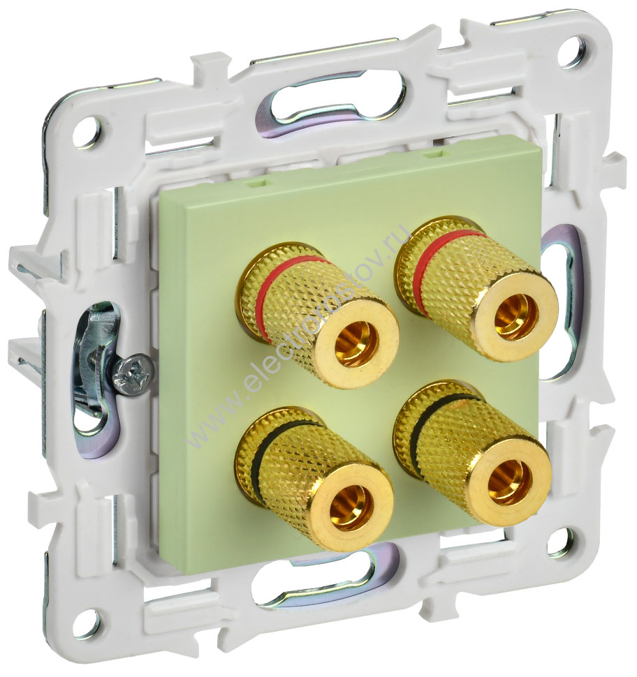 IEK SKANDY Мятный Аудиорозетка 4-ая SK-A01G