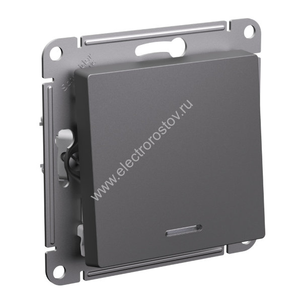 AtlasDesign Базальт Переключатель 1-клавишный с подсветкой Schneider Electric