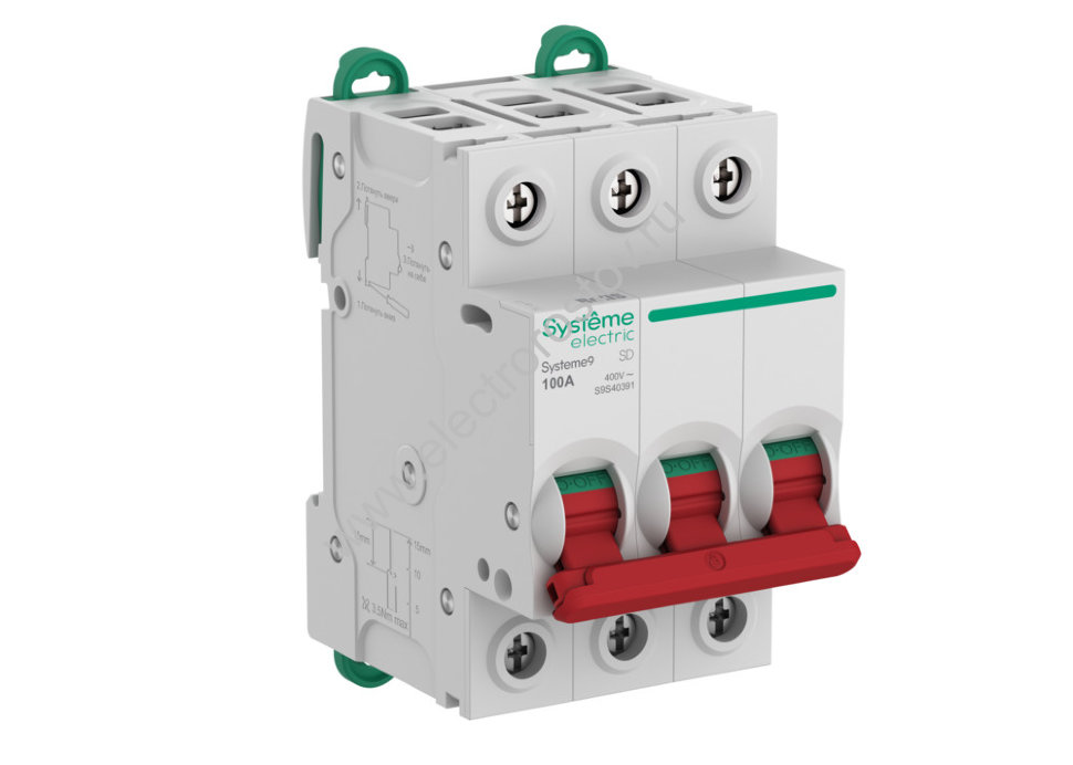 Systeme Electric Systeme9 Выключатель нагрузки (ВН) 3P 100A 400В