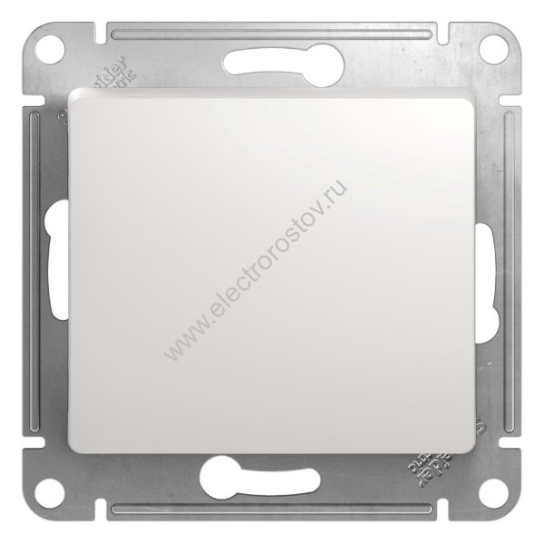 Glossa Белый Переключатель 1-клавишный Schneider Electric