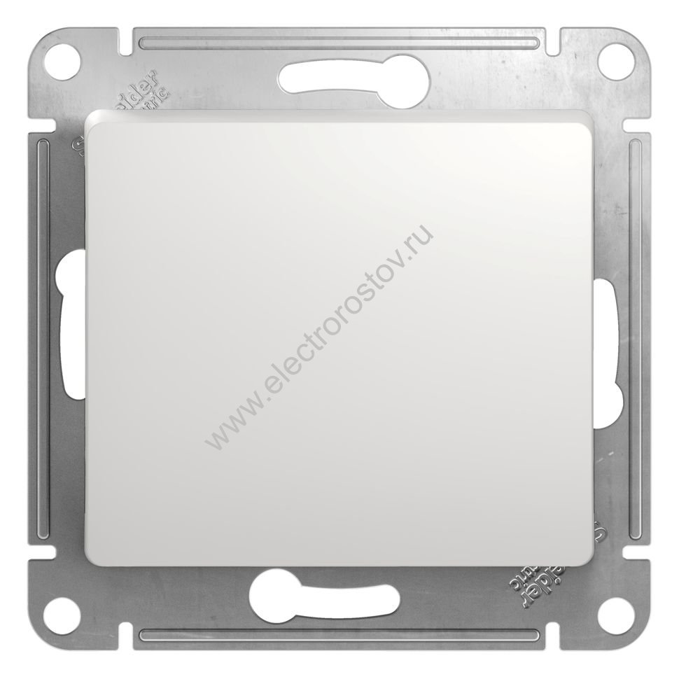 Glossa Белый Переключатель 1-клавишный Schneider Electric