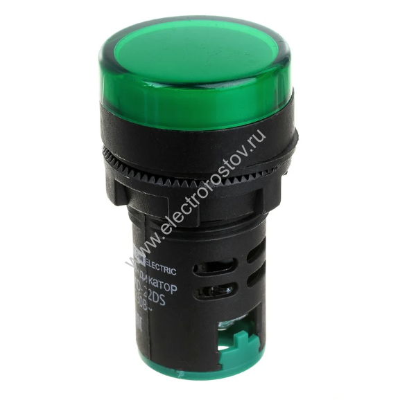 Лампа AD22DS(LED) матрица d22 мм зеленый 230В TDM