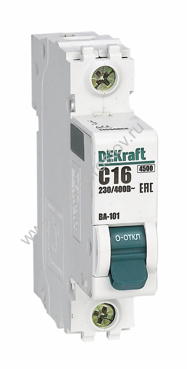 ВА-101 Автоматический выключатель 1P C16 4.5кА DEKraft