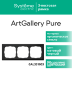 Systeme Electric ArtGallery Pure Матовое органическое стекло Черный Рамка 3-ая