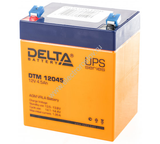 Аккумулятор 12В/4,5 А/ч DELTA
