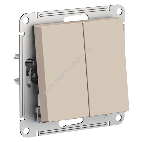 AtlasDesign Песочный Выключатель 2-клавишный Schneider Electric