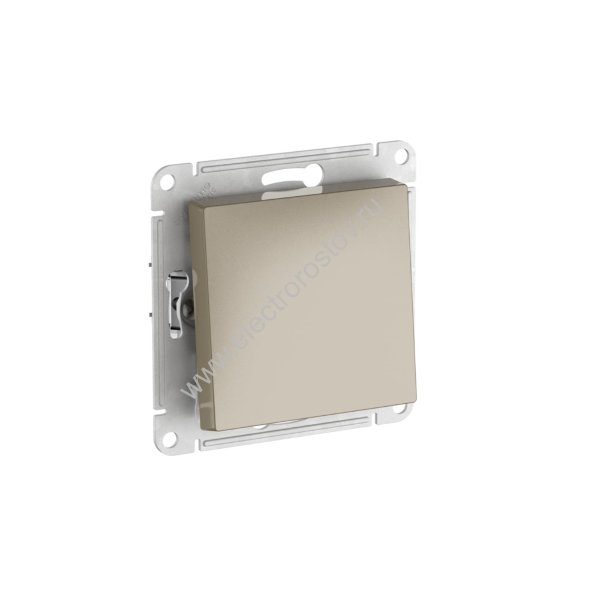 AtlasDesign Шампань Выключатель 1-клавишный с быстрозажим. клеммами Schneider Electric