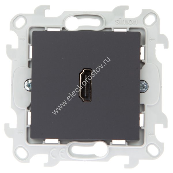 Simon 24 Графит Розетка HDMI 1.4 Simon