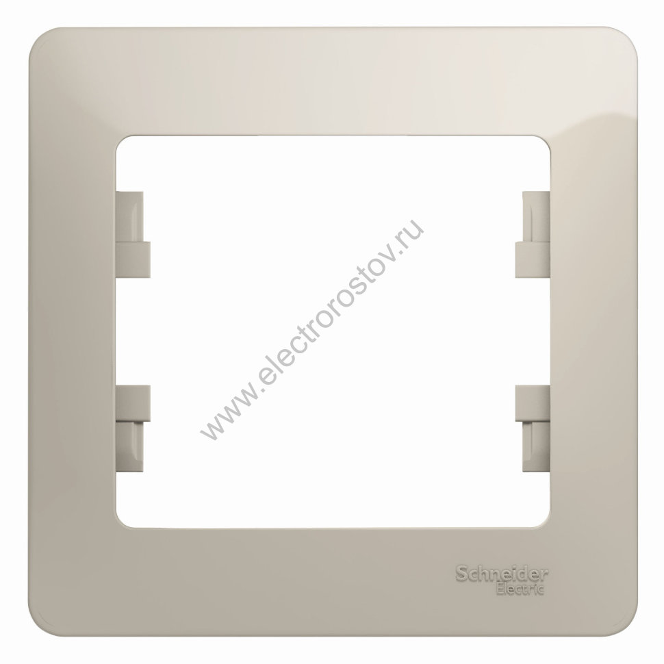 Glossa Молочный Рамка 1-ая Schneider Electric